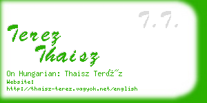 terez thaisz business card